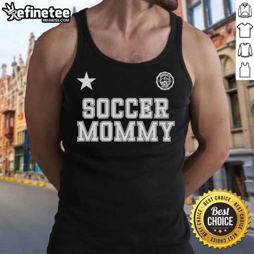 Nice Soccer Mommy 2025 tank top design featuring vibrant colors and a stylish graphic, perfect for soccer moms.