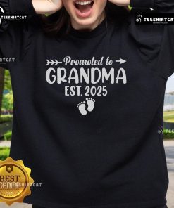 Nice Soon-To-Be Grandma 2025 sweatshirt, celebrating the promotion to Grandma, established 2025, in stylish design.