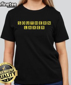 Nice Southern Laxer Crossword Ladies Tee in stylish design, perfect for casual wear and lacrosse enthusiasts.