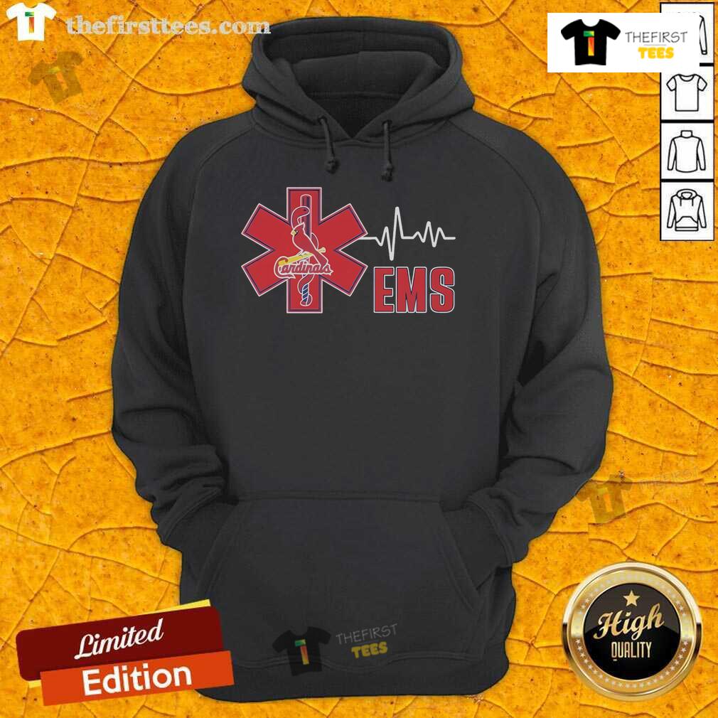 Nice St Louis Cardinals Ems Hoodie Stylish St. Louis Cardinals EMS hoodie featuring team logo, perfect for fans and casual wear.