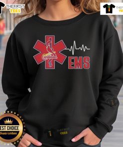 Alt Text: Nice St. Louis Cardinals EMS sweatshirt featuring vibrant team colors and logo, perfect for fans and comfort wear.