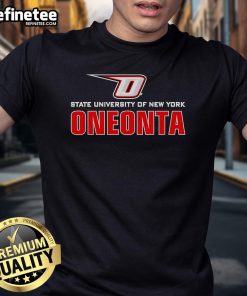 Nice State University of New York Oneonta T-Shirt featuring school colors and logo for proud students and alumni.