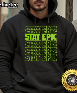 Alt Text: Epic lime green hoodie with stacked letters, showcasing a stylish and vibrant design for a trendy look.