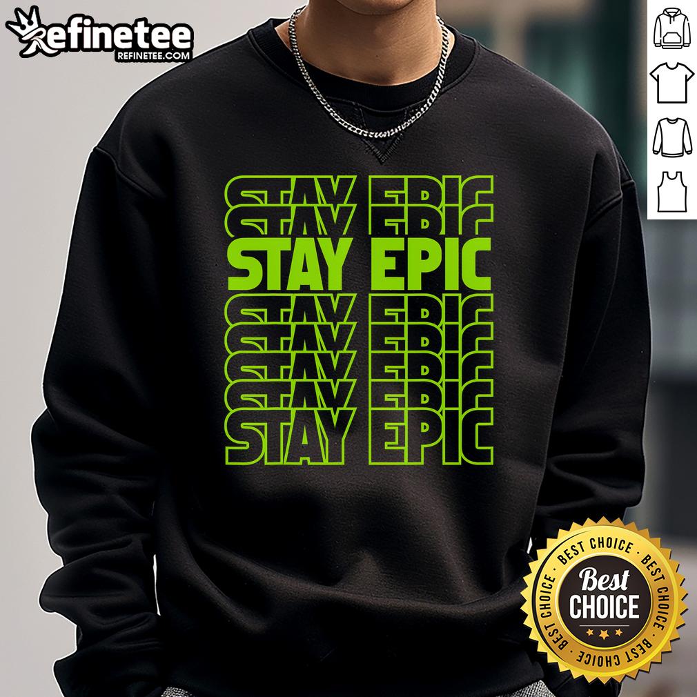 Nice Stay Epic Lime Green Letter Stack Sweatshirt Alt Text: Epic lime green sweatshirt with stacked letters, perfect for a stylish and comfortable casual look.