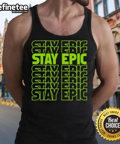 Epic lime green letter stack tank top from Nice Stay, perfect for casual summer outfits and vibrant fashion styles.