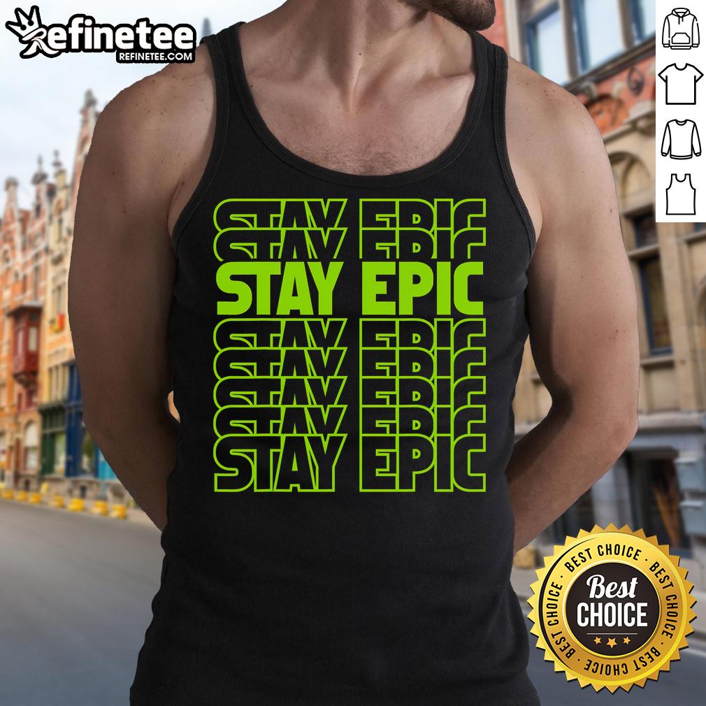 Nice Stay Epic Lime Green Letter Stack Tank Top Epic lime green letter stack tank top from Nice Stay, perfect for casual summer outfits and vibrant fashion styles.