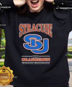Nice SU Syracuse University Orangemen sweatshirt in orange with logo, perfect for fans and alumni.