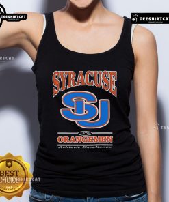 Comfortable Nice SU Syracuse University Orangemen tank top in orange, perfect for fans and warm weather activities.