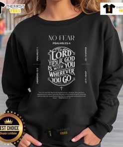 Nice Sword Of The Spirit No Fear Word Of God Sweatshirt featuring a bold design for faith-inspired fashion.