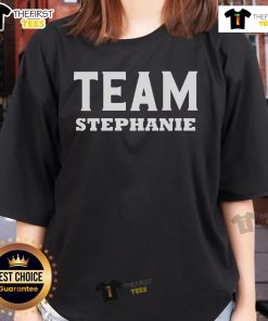 Nice Team Stephanie Ladies Tee showcasing stylish design for supporters of Stephanie, perfect for casual wear.