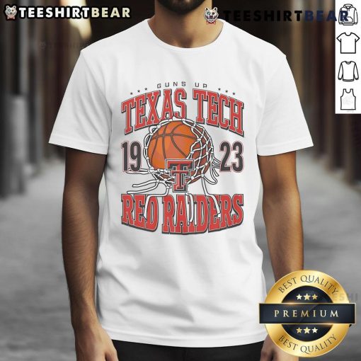 Alt Text: Texas Tech Red Raiders Cut The Net T-Shirt featuring bold team graphics, perfect for fans and game days.