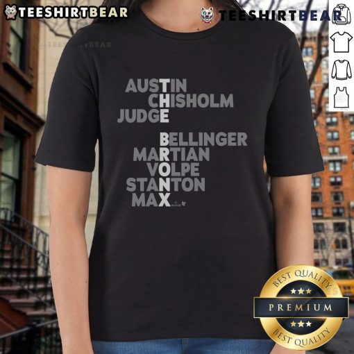 2025 Ladies Tee featuring Nice The Bronx Baseball MLB names, stylish design for fans of Major League Baseball.