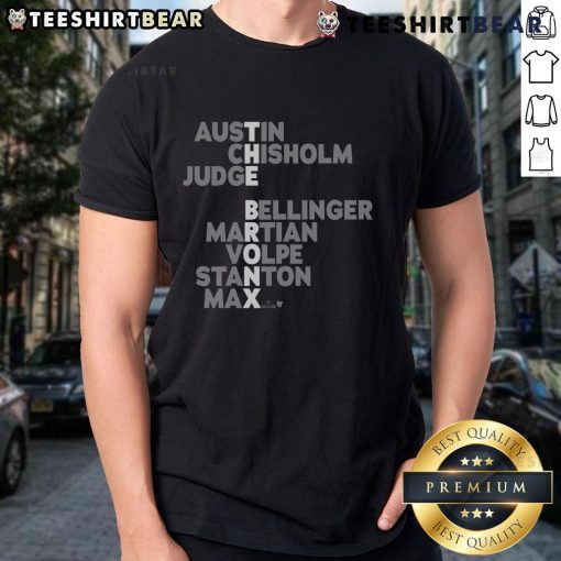 2025 Nice The Bronx Baseball MLB Names T-Shirt featuring vibrant design and team logos for fans and collectors.