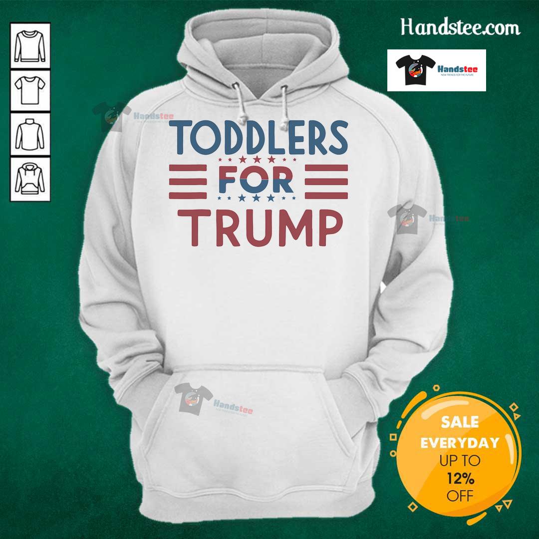 Nice Toddlers For Trump 2024 Hoodie Adorable toddlers wearing 'Nice Toddlers for Trump 2024' hoodies, showcasing support for the 2024 presidential campaign.