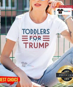 Nice Toddlers for Trump 2024 ladies tee featuring a playful design perfect for young supporters of the campaign.