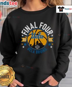 Nice UCLA Basketball 2025 Women's Final Four Sweatshirt in blue with logo, perfect for fans supporting their team.