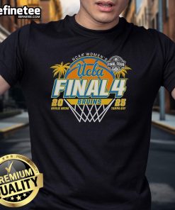 Alt Text: UCLA Bruins Final Four 2025 Women's Basketball Palms T-Shirt featuring vibrant design and team colors.