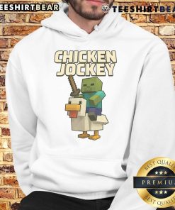 Vintage chicken jockey design hoodie featuring a playful graphic on a cozy fabric, perfect for casual wear.