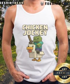 Nice vintage chicken jockey design tank top featuring a playful graphic perfect for casual summer outfits.
