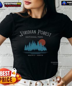 Stylish ladies' tee featuring the Nice Viridian Forest National Park design, perfect for outdoor adventures and nature lovers.