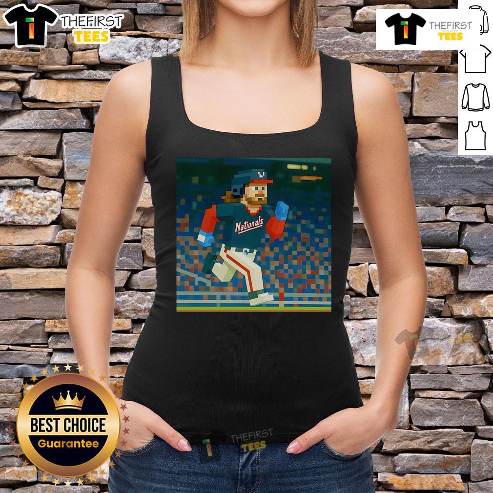 Nice Washington Nationals Trevor Williams Game Tank Top Trevor Williams wearing a Washington Nationals tank top during a game, showcasing team spirit and athletic style.