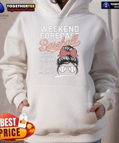 Cozy hoodie for Mother's Day with 'No House Cleaning' and baseball theme, perfect for a nice weekend forecast.
