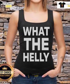 Stylish Nice What The Helly tank top displayed on a mannequin, perfect for casual summer outfits.