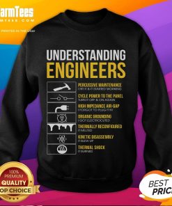 Funny Understanding Engineers sweatshirt featuring a sarcastic engineering design, perfect for engineering enthusiasts.