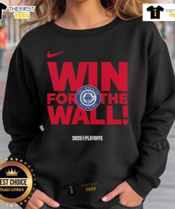 Los Angeles Clippers logo on a 2025 NBA Playoffs sweatshirt, celebrating their official win in the postseason.