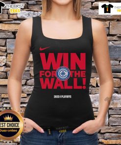 Los Angeles Clippers logo on an official NBA Playoffs 2025 tank top celebrating their win.