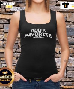 Alt Text: Officer Eudy wearing a God's Favorite tank top, showcasing a stylish and inspirational design for casual wear.