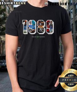 Official 1989 David Hernandez Special Edition Classic T-Shirt featuring vintage design and iconic logo.