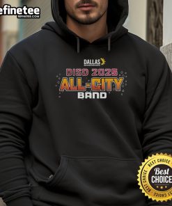 2025 Dallas ISD All City Band hoodie featuring the official logo and vibrant design, perfect for band supporters.