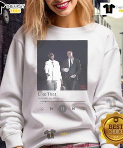 Official Aaron Judge and Jazz Chisholm Jr. in New York Yankees sweatshirt, showcasing team spirit and style.