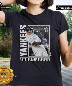 Official Aaron Judge New York Yankees MLB player in a hot streak, wearing a stylish ladies tee showcasing team pride.