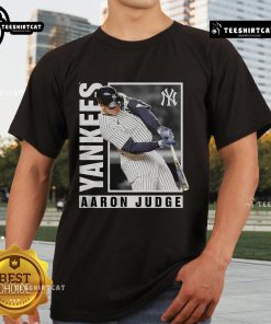 Official Aaron Judge New York Yankees MLB baseball player hot streak T-shirt featuring vibrant graphics and team colors.