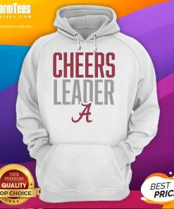 Official Alabama Crimson Tide Cheers Leader Hoodie in crimson red, featuring team logo and stylish design for fans.