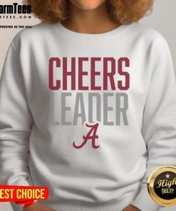 Official Alabama Crimson Tide Cheers Leader Sweatshirt featuring team logo, perfect for game day and fan support.