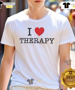 Alt Text: Official Alegra Kastens I Love Therapy T-Shirt featuring a stylish design perfect for mental health advocates.