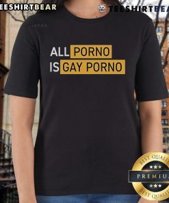 Official Alex Rosen All Porno Is Gay Porno Ladies Tee featuring bold graphic design and comfortable fit for fans.