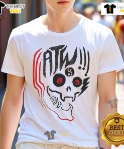 Official All Them Witches Yellow Skull 86 T-Shirt featuring a vibrant yellow skull design on a black background.