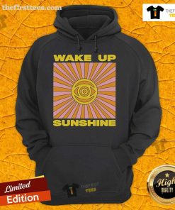 Alt Text: Official All Time Low Forever Wake Up Sunshine Rays Hoodie in vibrant colors, perfect for casual wear and music fans.