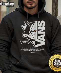 Alt Text: Official Anaheim Ducks Hockey Club Vans Off The Wall Vert Blend Hoodie featuring team logo and stylish design.