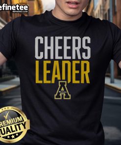 Official Appalachian State Mountaineers Cheers Leader T-Shirt showcasing team spirit and vibrant colors for fans.