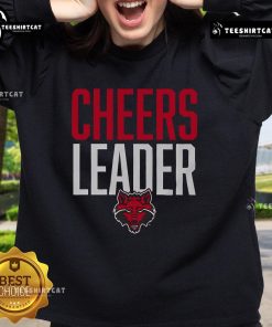 Official Arkansas State Red Wolves cheerleader sweatshirt in team colors, perfect for fans and game day apparel.