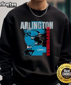 Official Arlington Renegades Helmet Frame Sweatshirt featuring team colors and logo, perfect for fans and collectors.