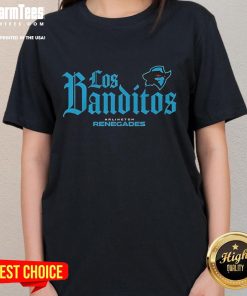 Alt Text: Official Arlington Renegades Los Banditos ladies tee featuring a stylish design and vibrant team colors.