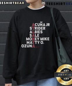 Official Atlanta Baseball MLB Names 2025 Sweatshirt featuring team logo and stylish design for fans.