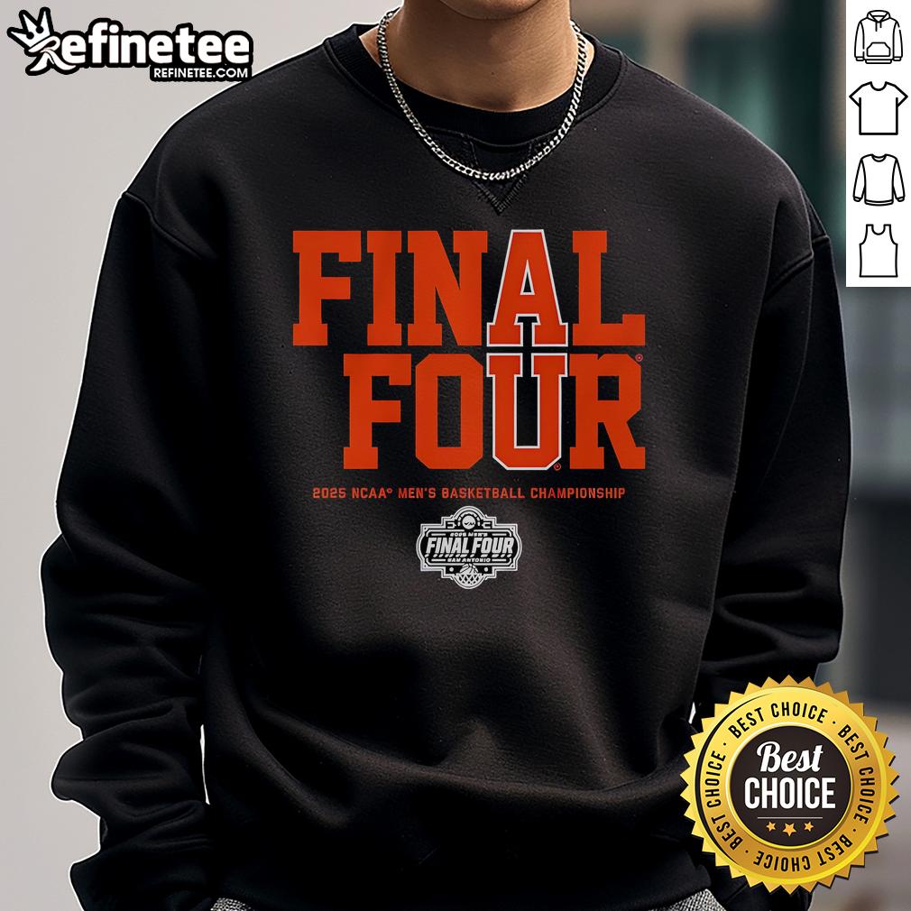 Official Au Final Four Auburn Tigers Basketball Sweatshirt Official Auburn Tigers Final Four basketball sweatshirt in navy blue, featuring team logo and championship details.