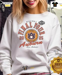 Official Auburn Tigers 2025 Final Four vintage basketball sweatshirt featuring team logo and retro design.